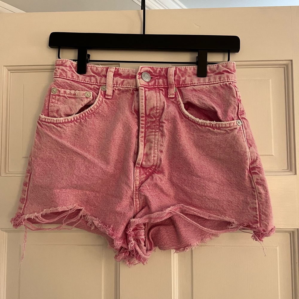 Zara Pink Jean Shorts